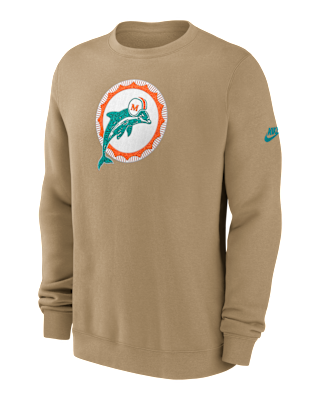 Мужские  Miami Dolphins Swing Pass Rewind Club Nike NFL Pullover Crew