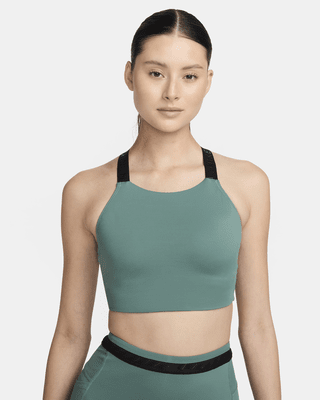 Женские  Nike Swim Hydralock Fusion High-Neck Midkini Top