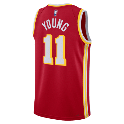 Jersey Nike Dri-FIT de la NBA Swingman para hombre Atlanta Hawks Icon Edition 2022/23