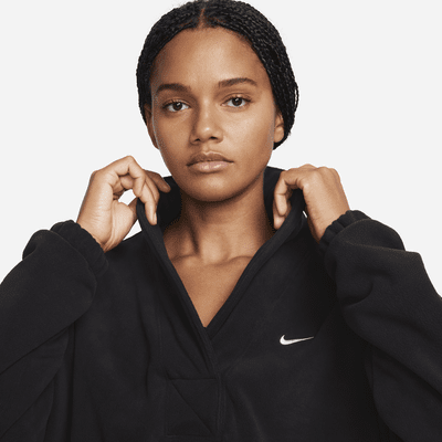 Haut à manches longues oversize en tissu Fleece Nike Therma-FIT One pour femme