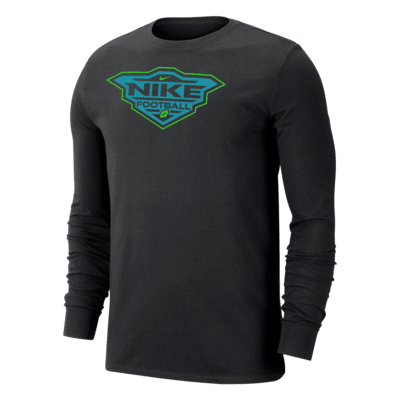 Chicago Bears Volt Nike Men's Dri-Fit NFL Long-Sleeve T-Shirt in Black, Size: Medium | 00CD06F7Q-04D