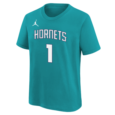 Playera Nike de la NBA para niños talla grande LaMelo Ball Charlotte Hornets