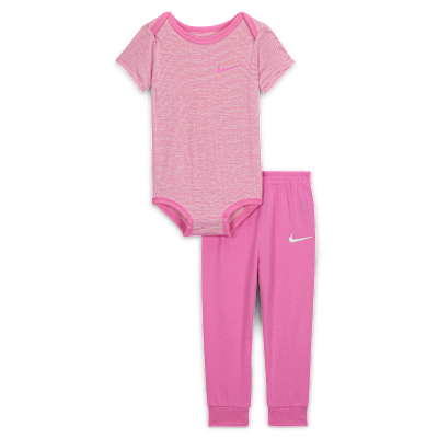 Nike Baby (12-24M) Striped Bodysuit and Joggers Set
