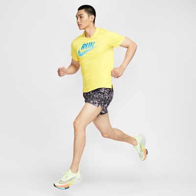 Nike Stride Men's Dri-FIT 18cm (approx) Brief-Lined Printed Running Shorts