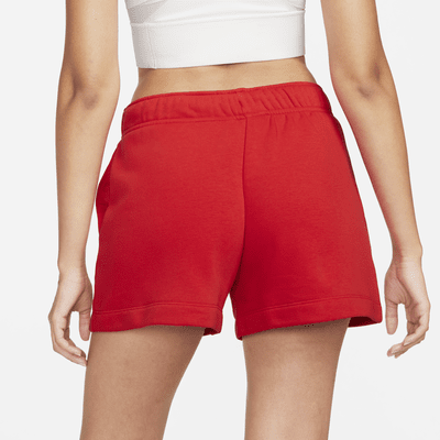 Shorts de tiro medio para mujer Nike Sportswear Club Fleece