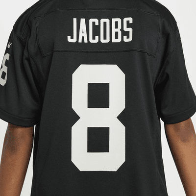 Joshua Jacobs Las Vegas Raiders Nike NFL mérkőzésmez nagyobb gyerekeknek