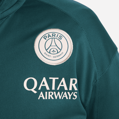 Paris Saint-Germain Strike Nike Dri-FIT strikket fotballtracksuit til små barn