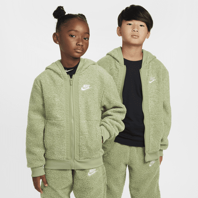 Nike Sportswear Club Fleece winterfester Hoodie mit durchgehendem Reißverschluss für ältere Kinder