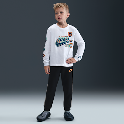 Playera de manga larga Snow Day para niños talla pequeña Nike