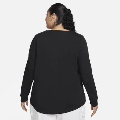 Nike Sportswear Club Women's Long-Sleeve T-Shirt (Plus Size)