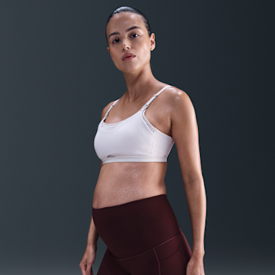 Nike (M) One Dri-FIT Bike Shorts (ca. 20 cm) mit hohem Bund und Taschen für Damen (Schwangere und Mütter)