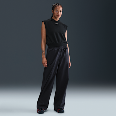 Nike Sportswear Chill Terry Fransız Havlu Kumaşı Kısa Kollu Crop Kadın Kapüşonlu Üstü