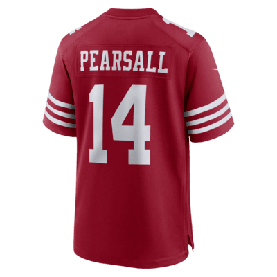 Jersey de fútbol americano Nike de la NFL Game para hombre Ricky Pearsall San Francisco 49ers