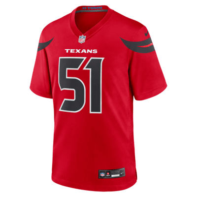 Jersey de fútbol americano Nike de la NFL Game para hombre Will Anderson Jr. Houston Texans