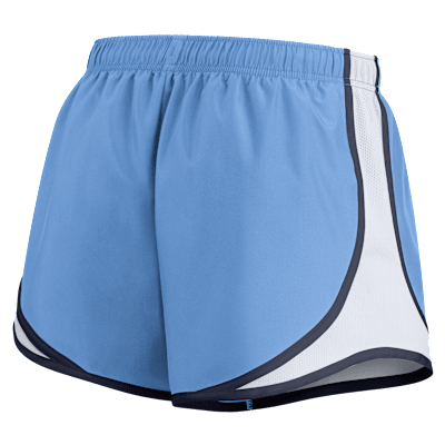 Shorts universitarios Nike para mujer North Carolina Tar Heels Spring Break Tempo
