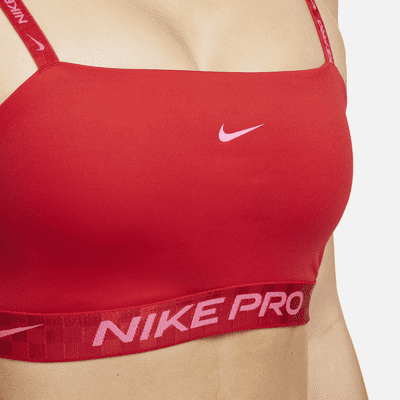 Nike Pro Indy Women's Light-Support Padded Bandeau Sports Bra. Nike.com