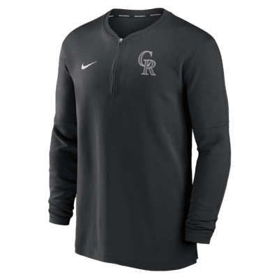 Colorado Rockies Authentic Collection Game Time Men's Nike Dri-FIT MLB 1/2-Zip Long-Sleeve Top