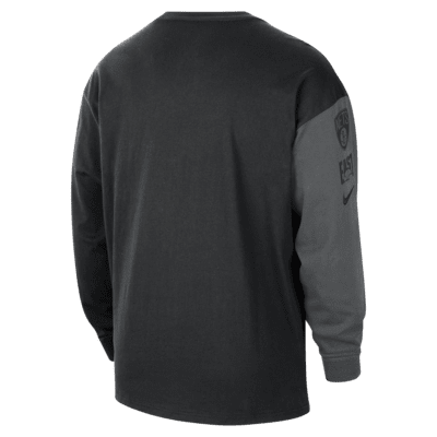 Brooklyn Nets Courtside Men's Nike NBA Long-Sleeve Max90 T-Shirt