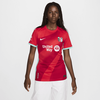 Jersey Nike Dri-FIT de la NWSL replica del Kansas City Current local 2024 Stadium para mujer