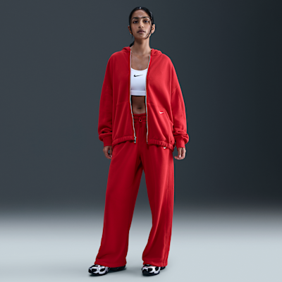 Felpa con cappuccio e zip a tutta lunghezza in fleece Nike Sportswear - Donna