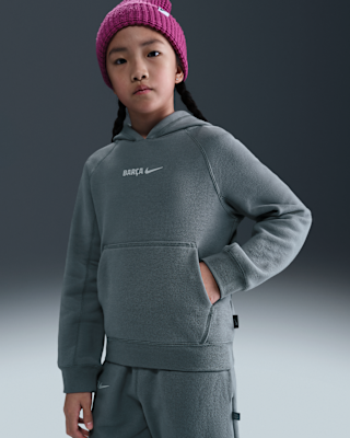 Детское худи FC Barcelona Air Big Kids' Nike Soccer Pullover Hoodie
