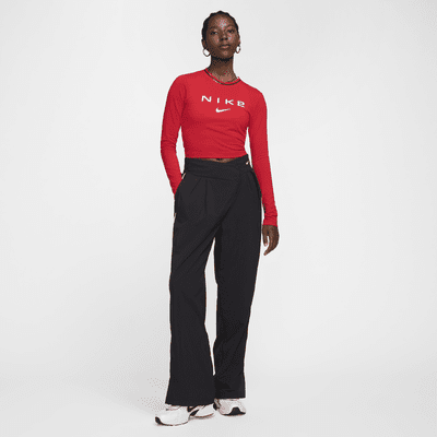 Nike Sportswear Chill Knit Women's Slim Long-Sleeve Cropped Graphic Tee