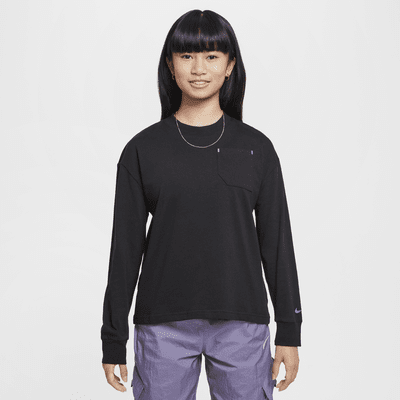 Nike Sportswear City Utility Older Kids' Long-Sleeve Top