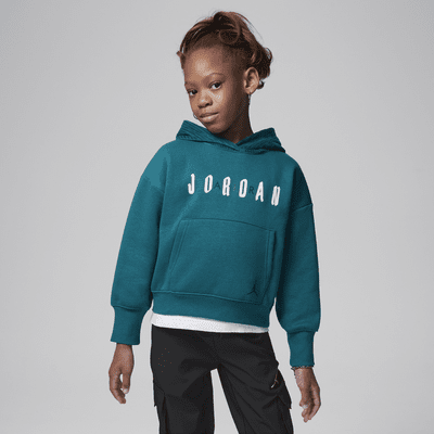 Sudadera con gorro para niños talla pequeña Jordan Soft Touch Mixed Pullover Hoodie