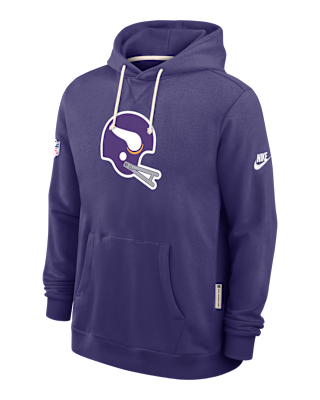 Мужское худи Minnesota Vikings Alt Offensive Set Play Sideline Nike Dri-FIT NFL Pullover Hoodie