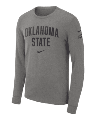 Men's Nike Anthracite Oklahoma State Cowboys Military Long Sleeve Hoodie T-Shirt Size: Medium