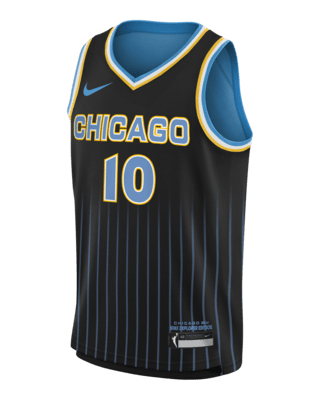 Подростковые джерси Kamilla Cardoso Chicago Sky 2024 Explorer Edition Big Kids' Nike Dri-FIT WNBA Swingman Jersey