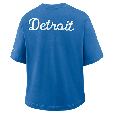 Detroit Lions Rewind Pocket Boxy Women's Nike NFL T-Shirt