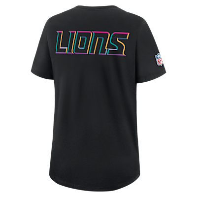 Playera Nike Dri-FIT de la NFL para mujer Detroit Lions Crucial Catch