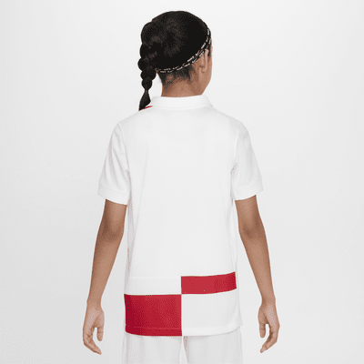 Kroatien 2024/25 Stadium Home Nike Replica Fußballtrikot mit Dri-FIT-Technologie für ältere Kinder