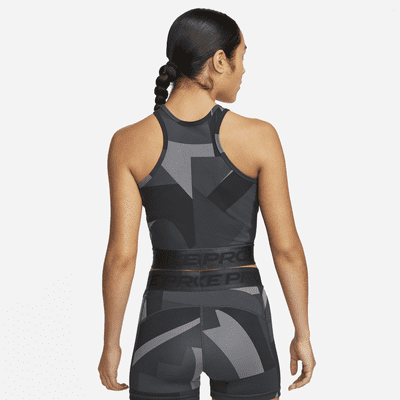 Camiseta de tirantes de entrenamiento cropped para mujer Nike Pro Dri ...