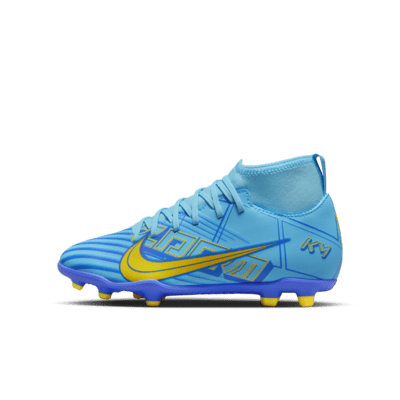 Calzado de fútbol para terrenos múltiples para niños talla pequeña/grande Nike Jr. Mercurial Superfly 9 Club Kylian Mbappé FG/MG