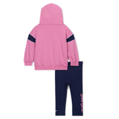 Conjunto de sudadera con gorro sin cierre y leggings para bebé (12 a 24 meses) Nike Varsity Prep