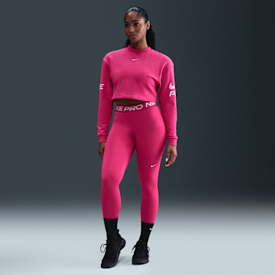 Nike Pro Women's Dri-FIT Loose Crew-Neck French Terry Sweatshirt