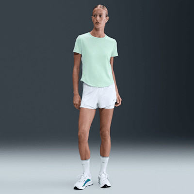 Playera de correr de manga corta Dri-FIT para mujer Nike Tempo Swoosh Run
