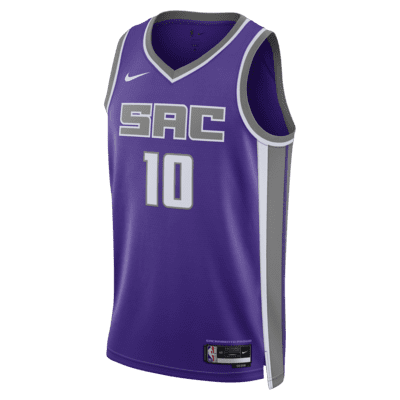 Men's Sacramento Kings 2023/24 Statement Edition Jordan Dri-Fit NBA Swingman Jersey in Purple, Size: XL | DX8656-504