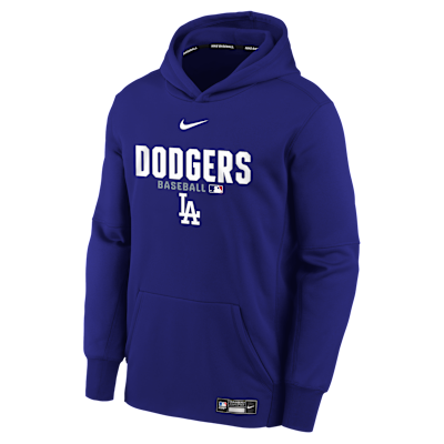 Los Angeles Dodgers Authentic Collection Big Kid's Therma-FIT MLB Hoodie from Nike - $80