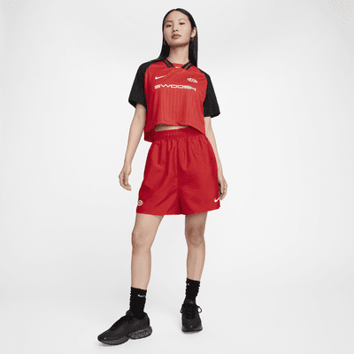 Nike Sportswear-crop-overdel med korte ærmer til kvinder