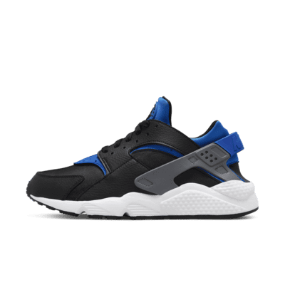 nike air huarache black and blue