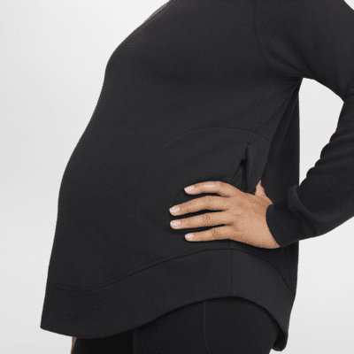 Nike (M) One-pullover-overdel i vendbart french terry til kvinder (Maternity)