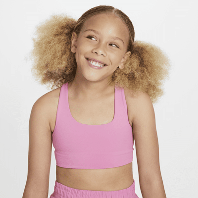 Bra deportivo de contorno largo para niña talla grande Nike One