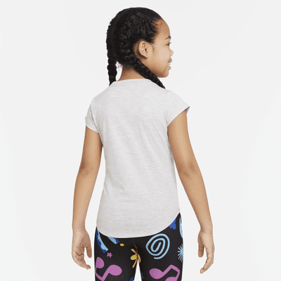 Playera para niños talla pequeña Nike Love Icon Stack Tee