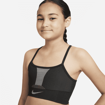 Nike Dri-FIT Indy Older Kids' (Girls') Sports Bra. Nike ID