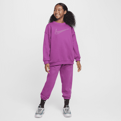 Sweat oversize Nike Sportswear Club Fleece pour ado (fille)