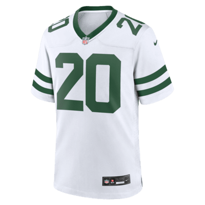 Jersey de fútbol americano Nike de la NFL Game para hombre Breece Hall New York Jets