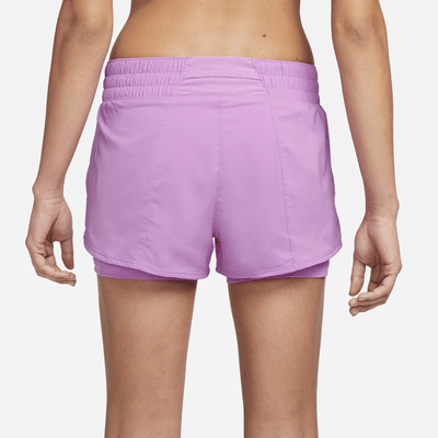 Nike Dri-FIT One Women's Mid-Rise 8cm (approx.) 2-in-1 Shorts